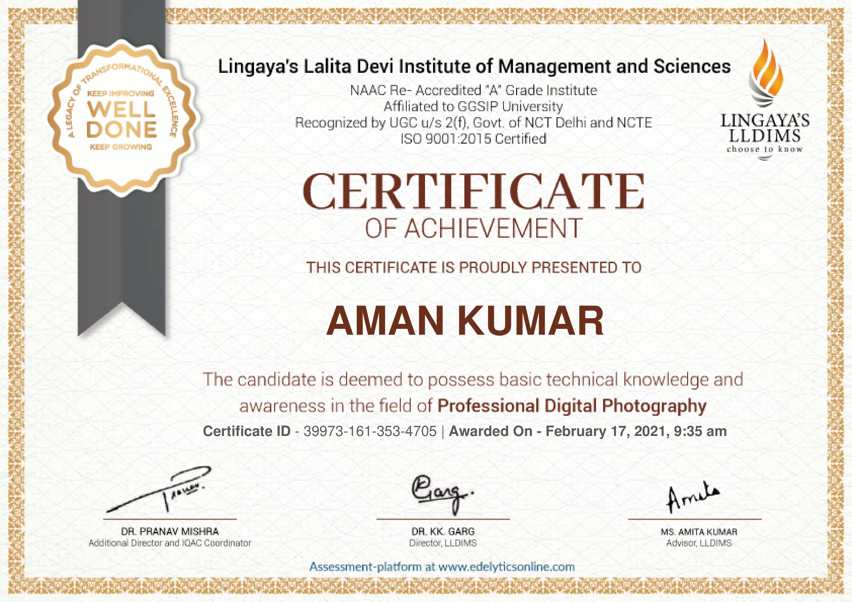 Web Accessibility Certificate